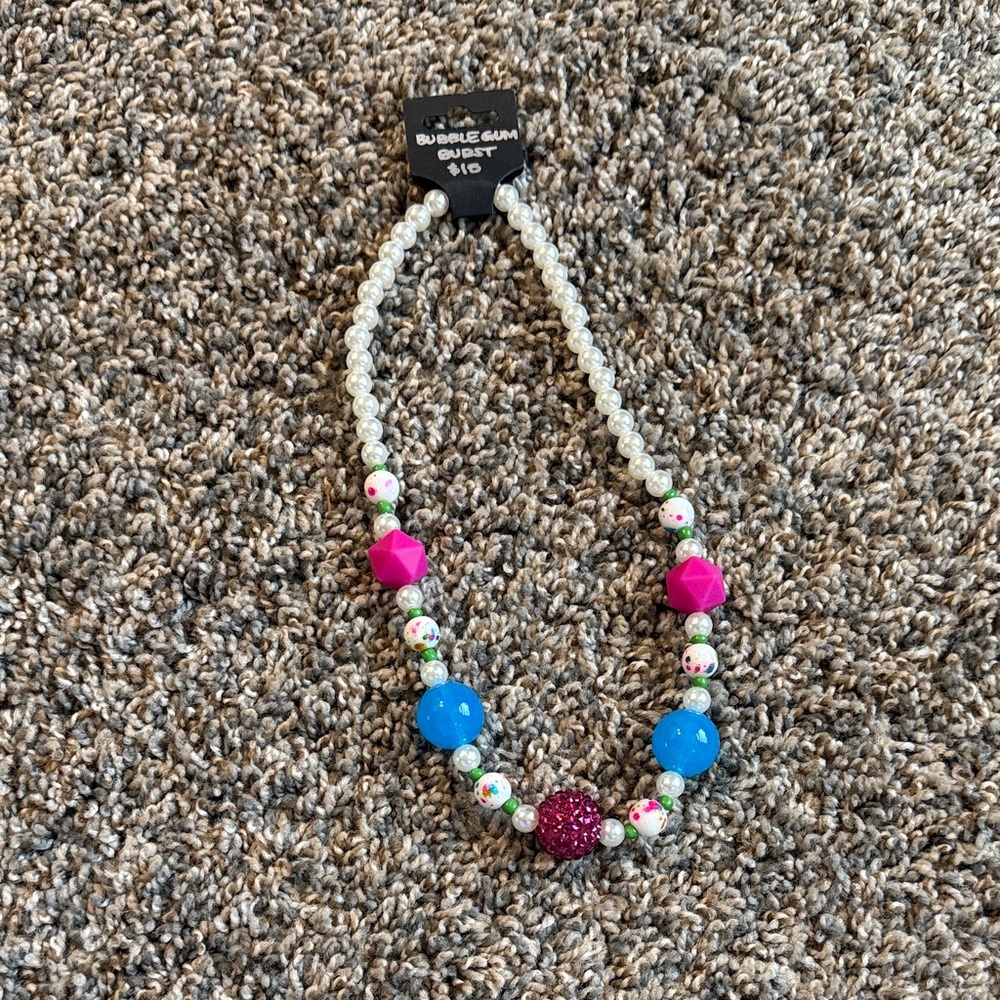 Bubblegum Burst Girls Necklace